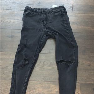 Black High Rise Super Skinny Hollister Jeans